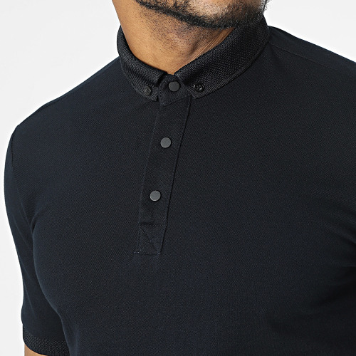 Polo Manches Courtes Bleu Marine