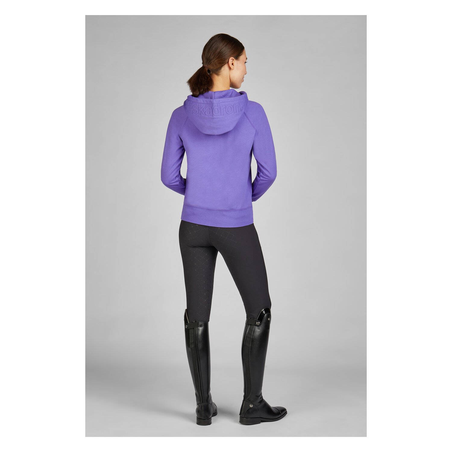 ESKADRON Dynamic Hoodie Tech-Jersey Zip-Hood - purple