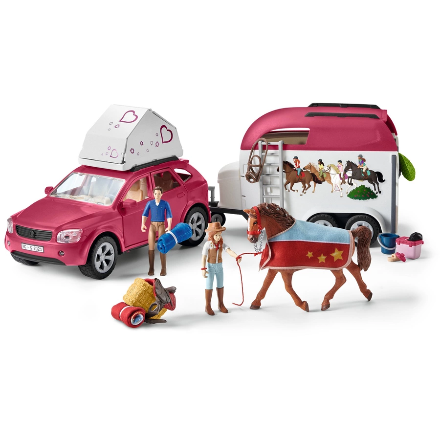 schleich® Horse Club Abenteuer mit Auto und Pferdeanhänger 42535