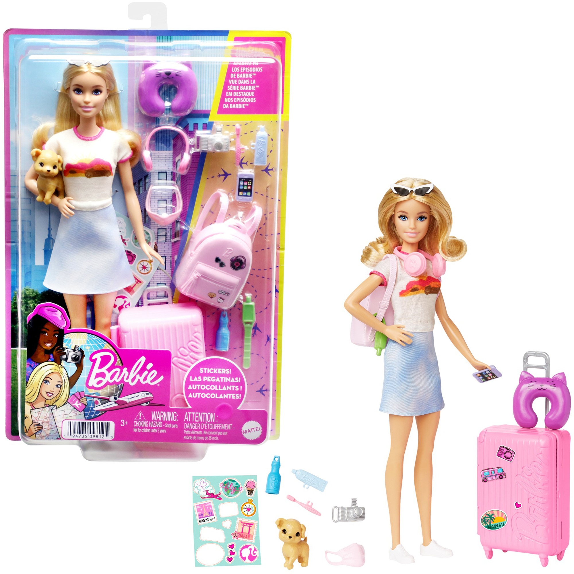 Mattel Puppe Barbie Travel Barbie
