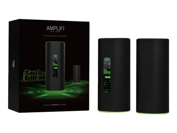 Ubiquiti AmpliFi Alien AFI-ALN  - Wi-Fi system (Router   MeshPoint)  - 4-ports - GigE, 802.11ax - 802.11a/b/g/n/ac/ax - Dobbeltbånd - Wifi 6