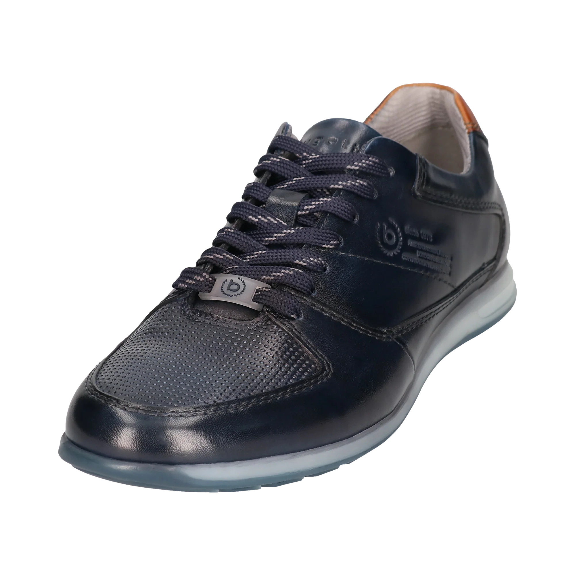 Leder Sneaker dunkelblau