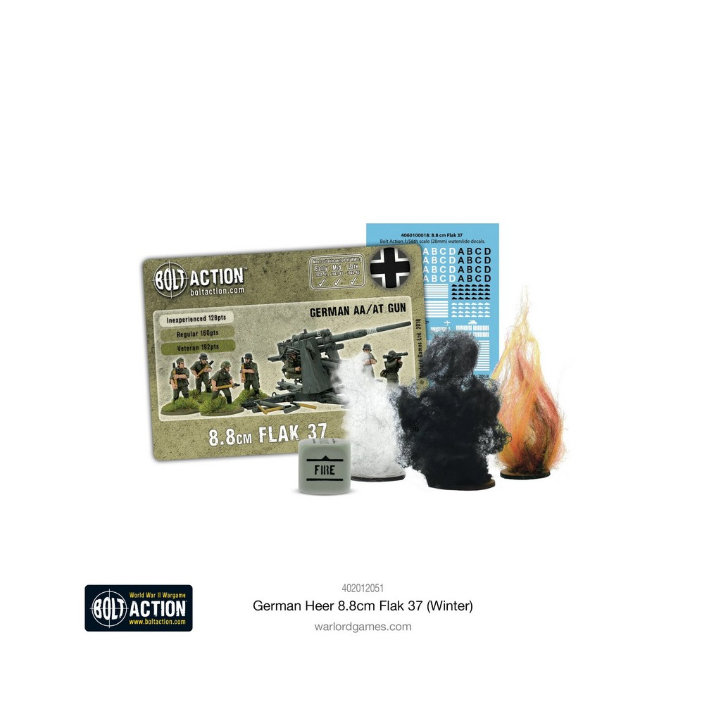 Bolt Action - German Heer 8.8cm Flak 37 (Winter)