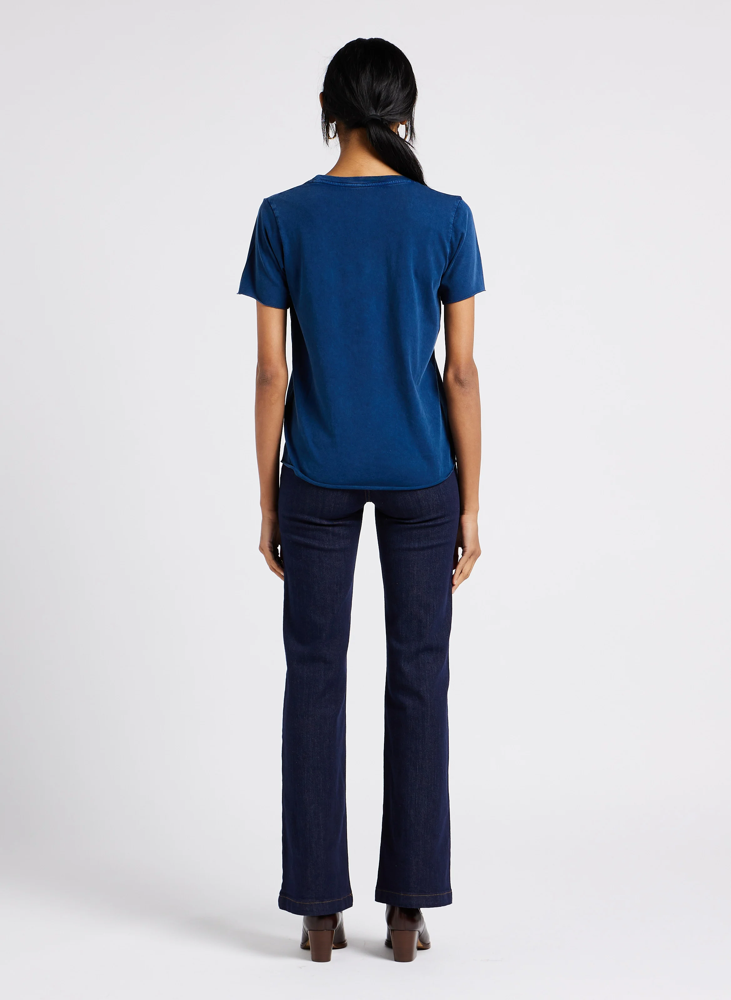 SONNY - Jean flare en coton mélangé| Bleu