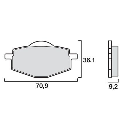 Plaquettes de freins Brembo Sinter Métal Fritté avant/arrière (selon modèle)