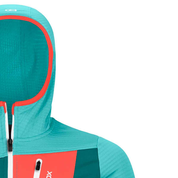 Veste polaire randonnée ORTOVOX FLEECE GRID HOODY W ICE WATERFALL