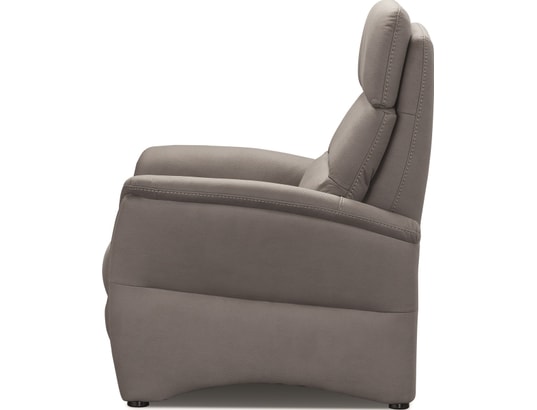 CONCEPT1 - Canapé tissu Versalles gris 2 places électrique + Fauteuil élec