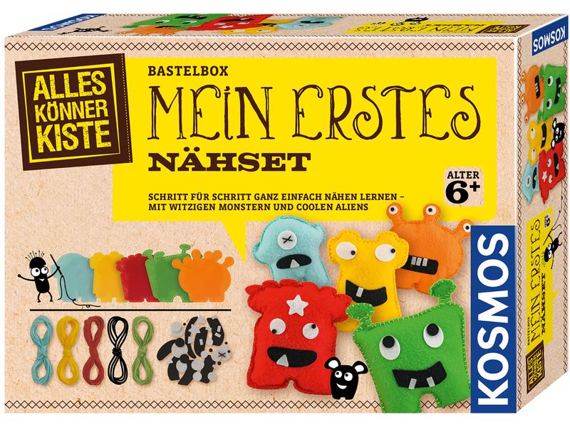 Kosmos Bastelbox Mein erstes Nähset Coole DIY-Nähprojekte