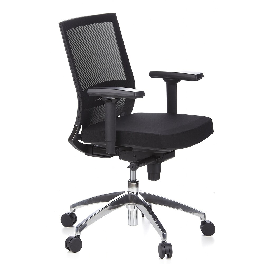 Profi Bürostuhl PORTO PRO Stoff mit Armlehnen (höhenverstellbar) hjh OFFICE