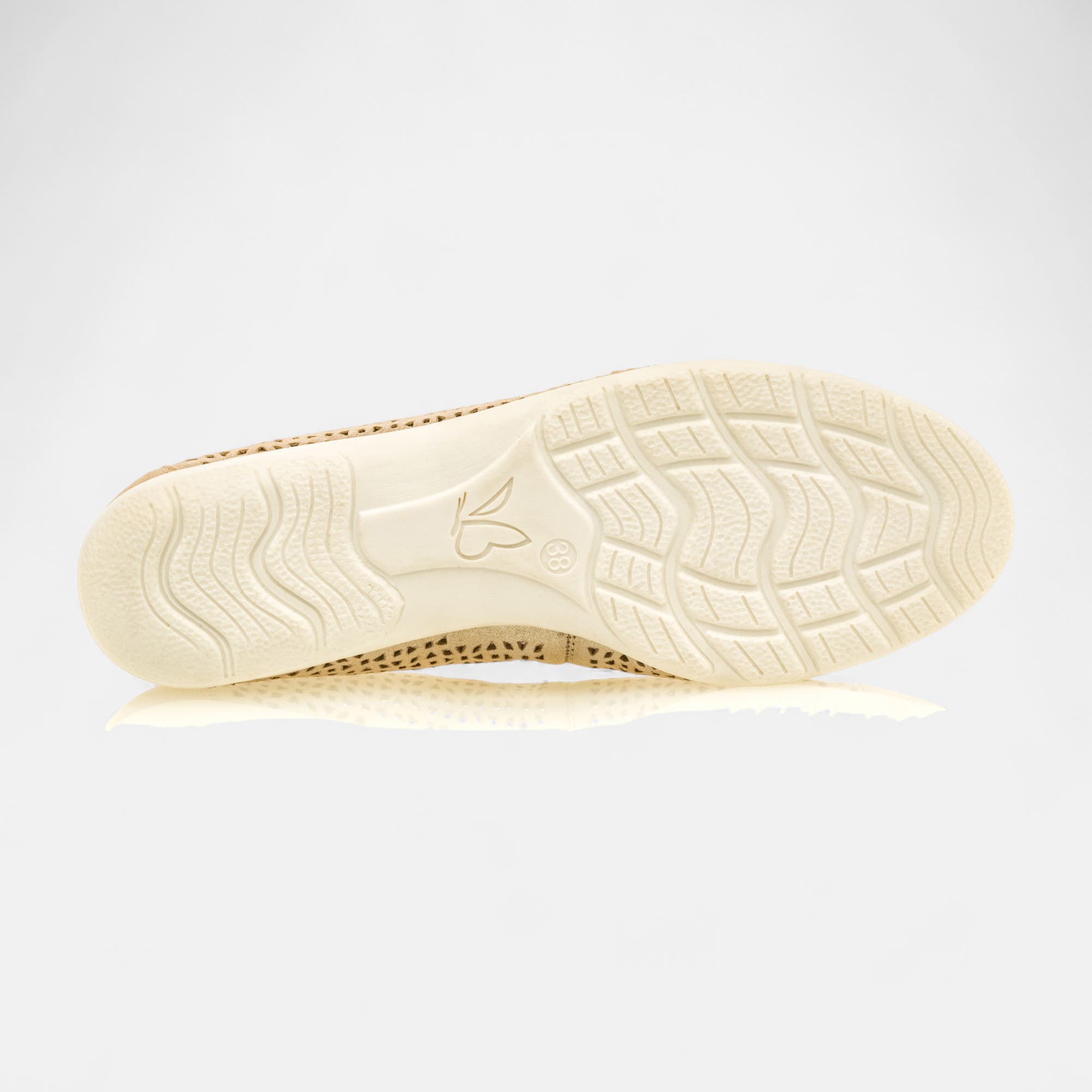 Ballerines Femme en cuir or