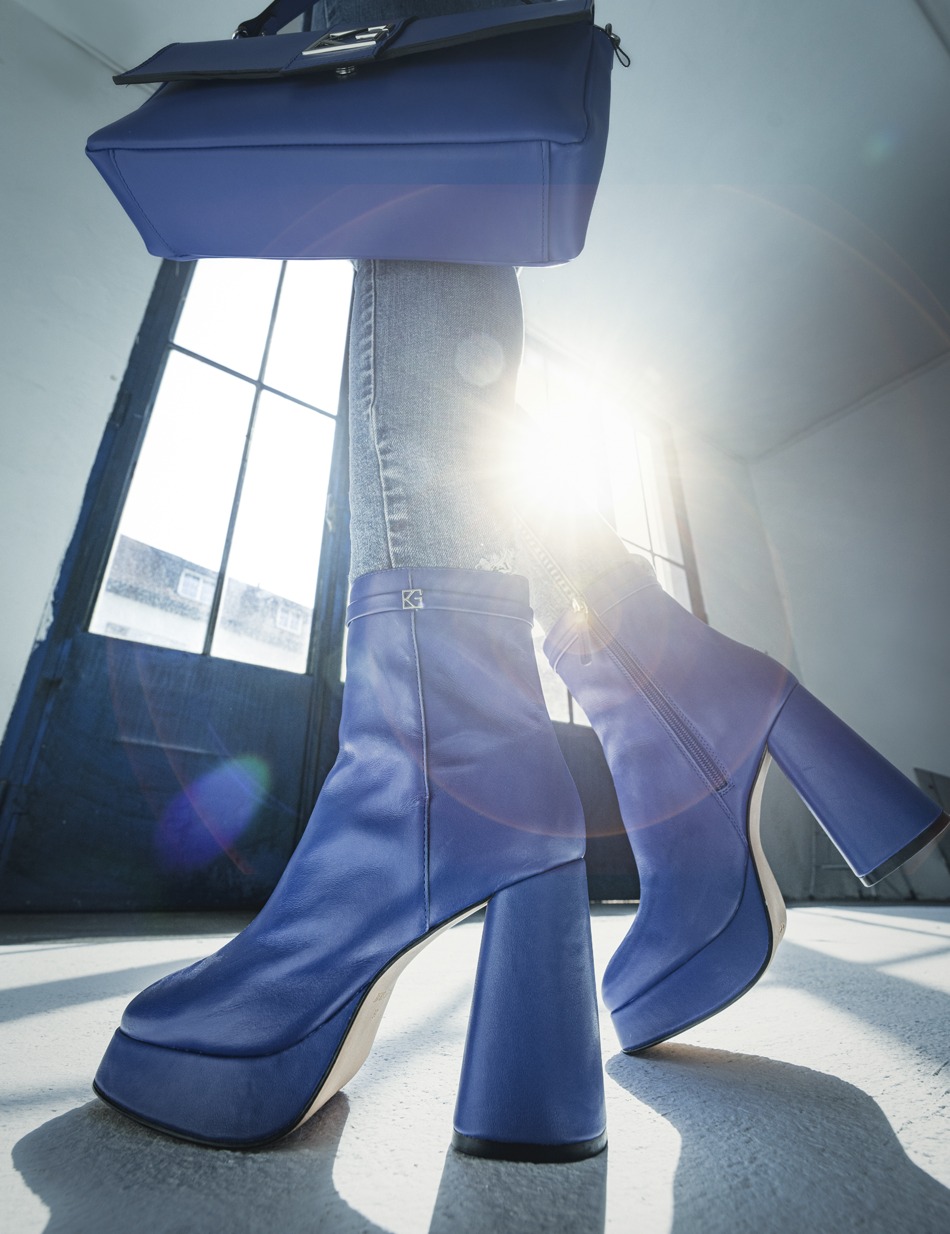 Glattleder Stiefelette