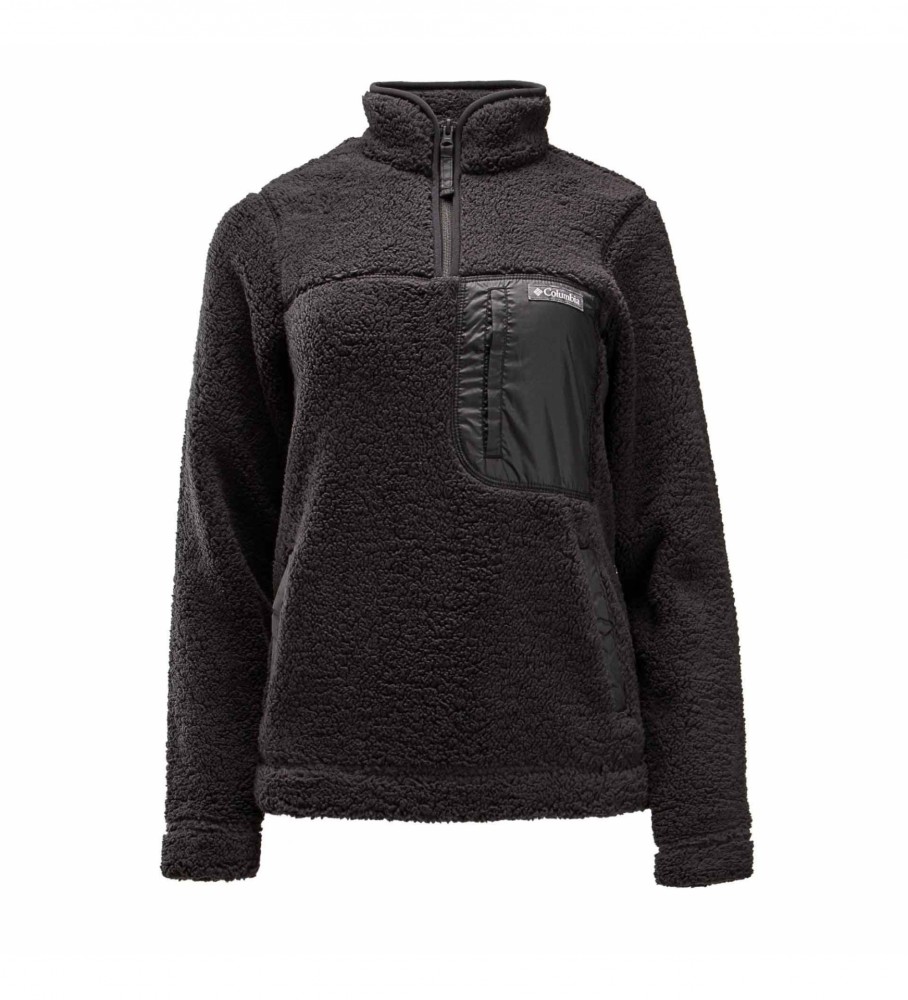 Camisa de lã Sherpa preta da Columbia