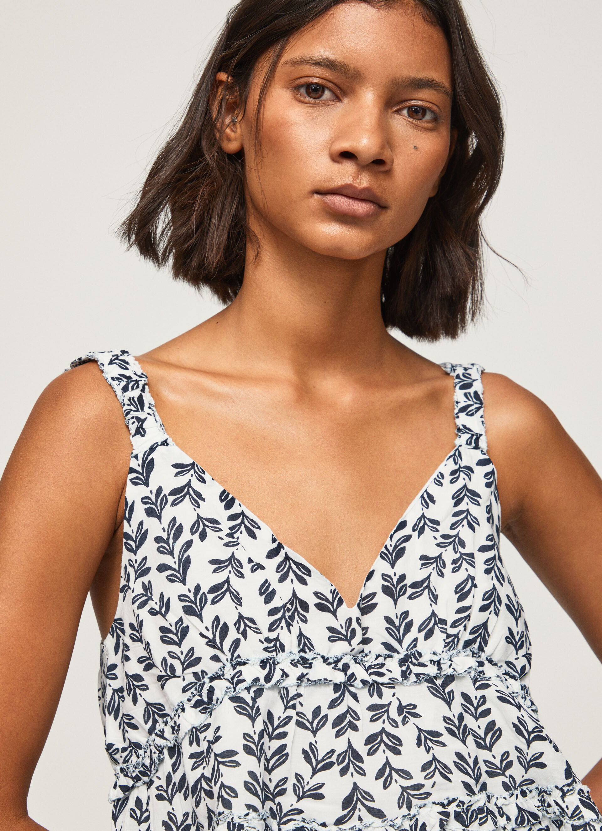 Regata com estampa floral - Multicolorida