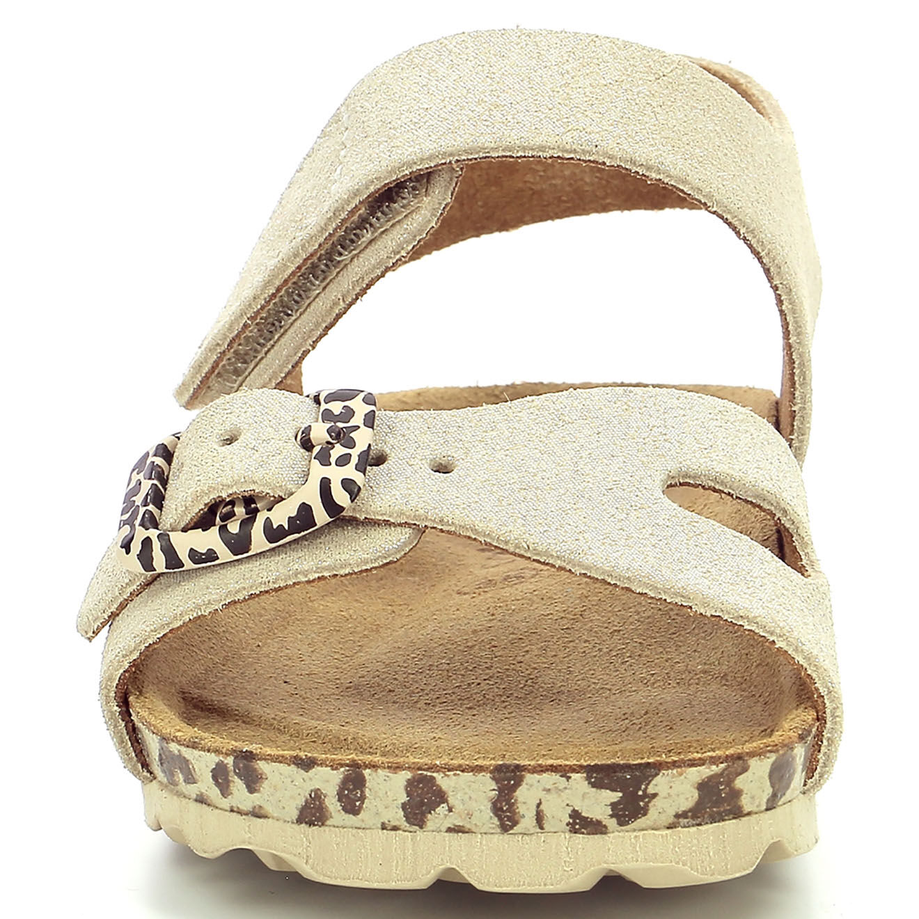 Kickers Sandales Sunkro beige/léopard