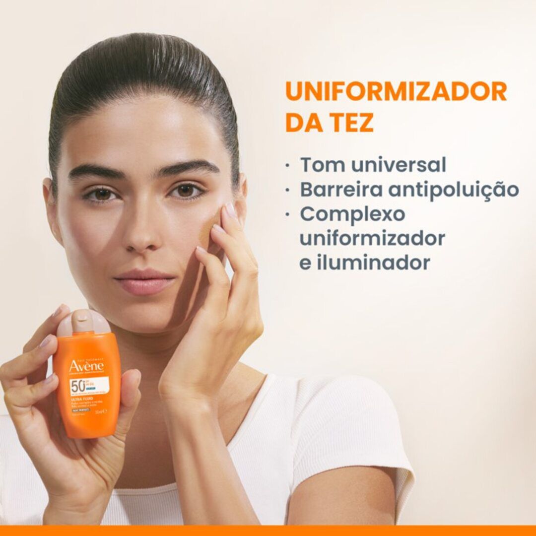 AVENE  Protetor Solar Ultra Fluid Mat Perfect sem Perfume SPF50 - 50ml