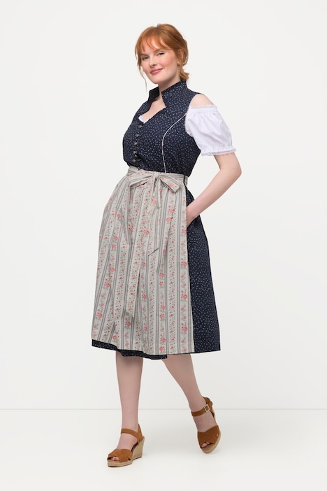Dirndl, Herzausschnitt, Schmuckknöpfe, ärmellos