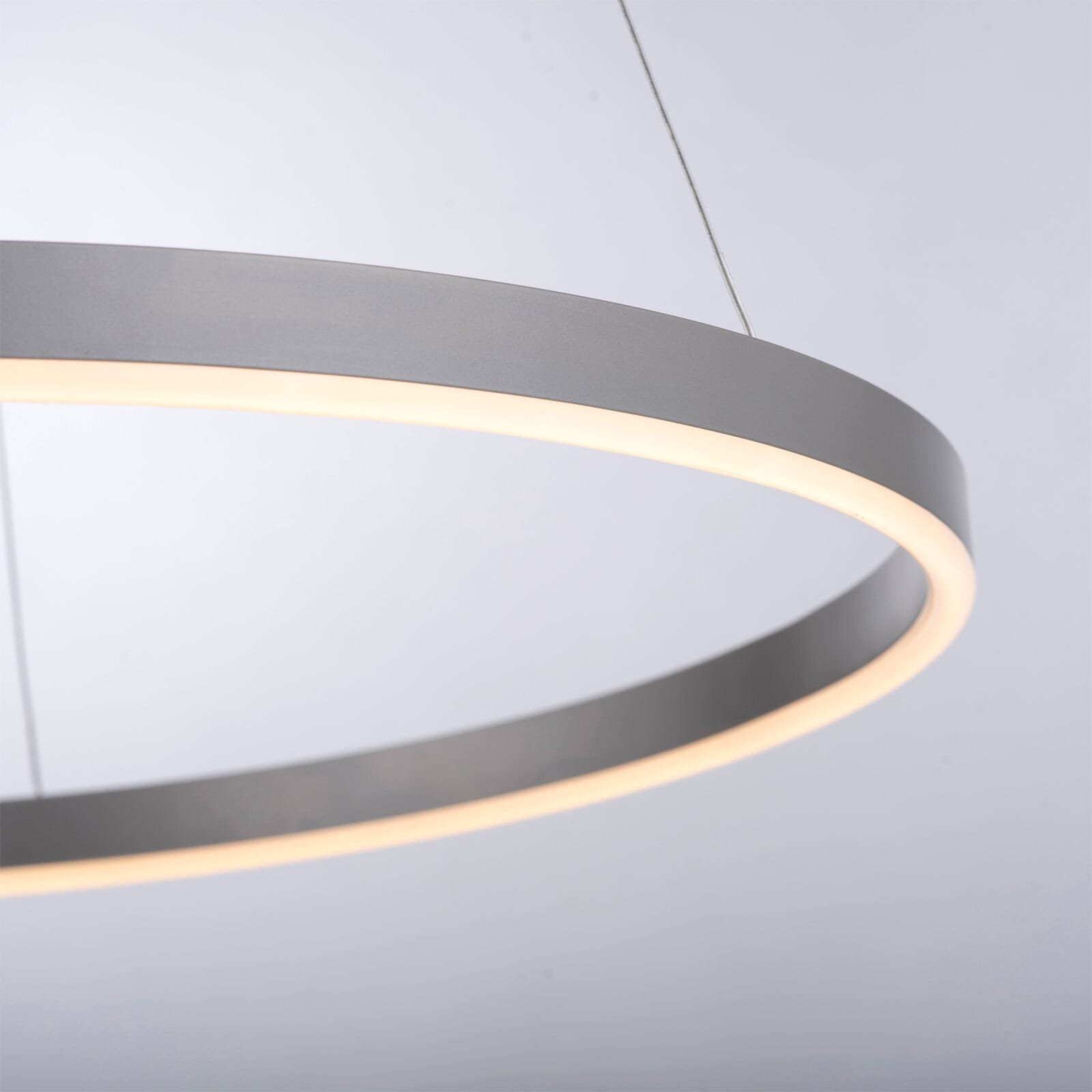 JUST LIGHT LED Pendelleuchte RITUS 58 cm alufarbig