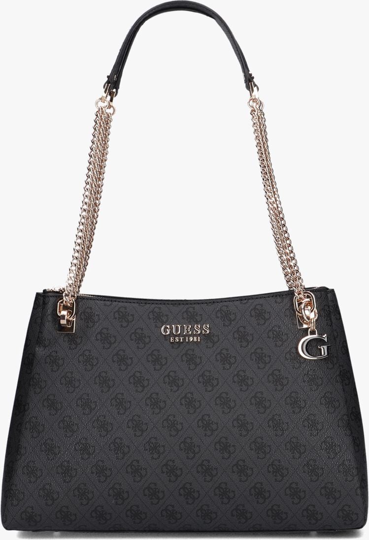 GUESS zwarte guess schoudertas eliette logo girlfriend carry