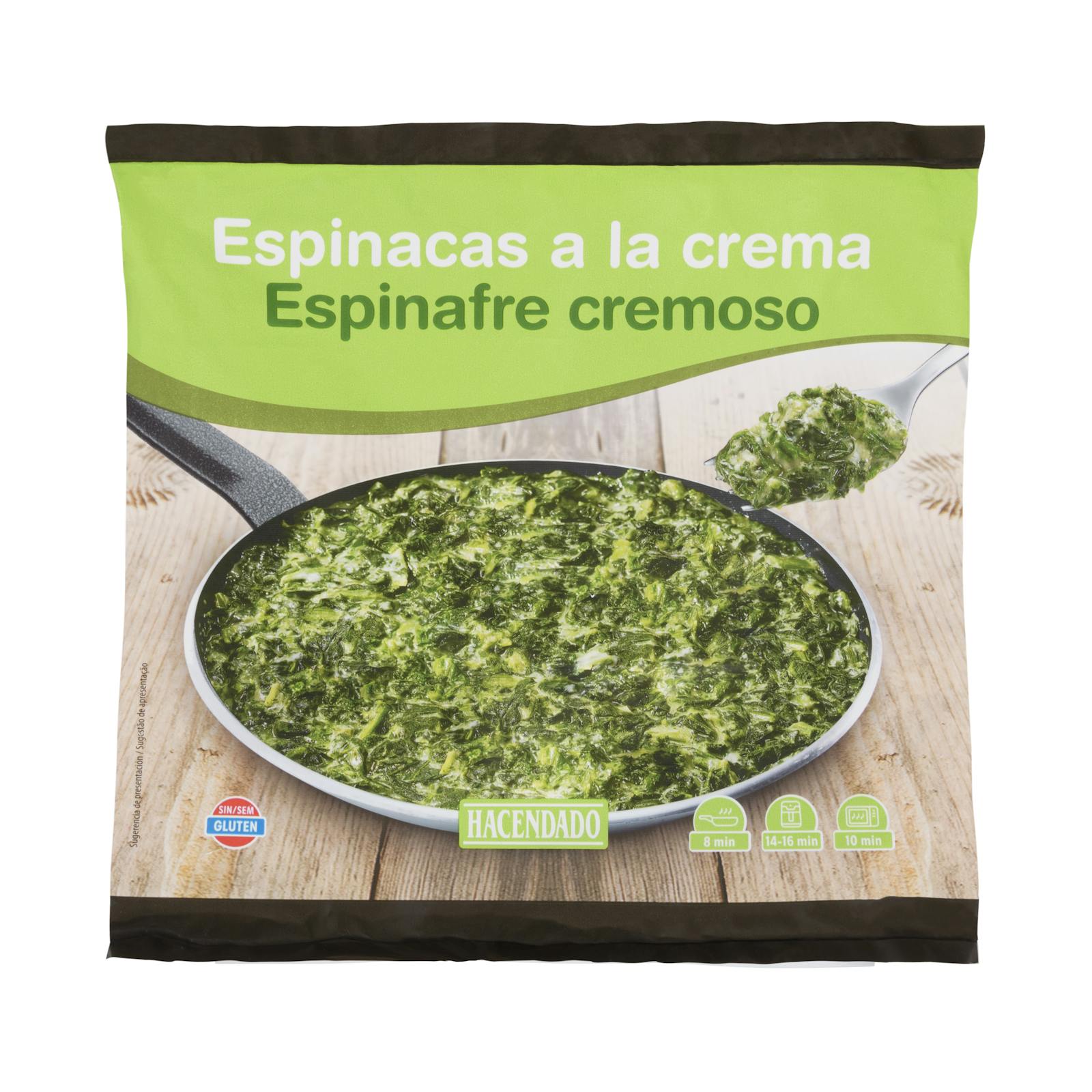 Épinards à la crème Hacendado, surgelés