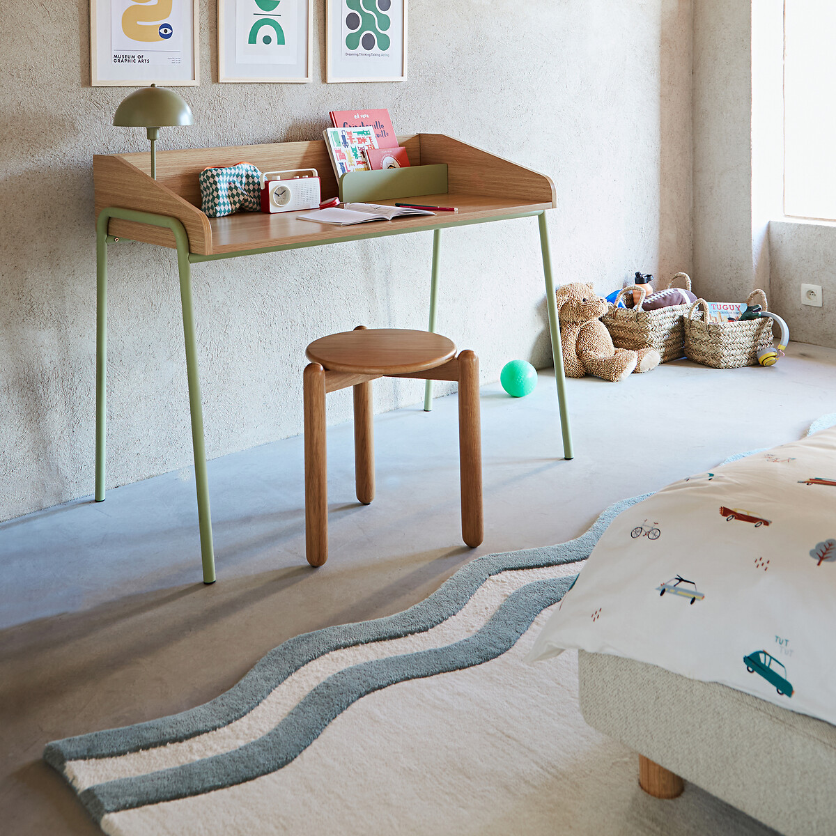 LA REDOUTE INTERIEURS<br>Mesa em aço e MDF, Merlin