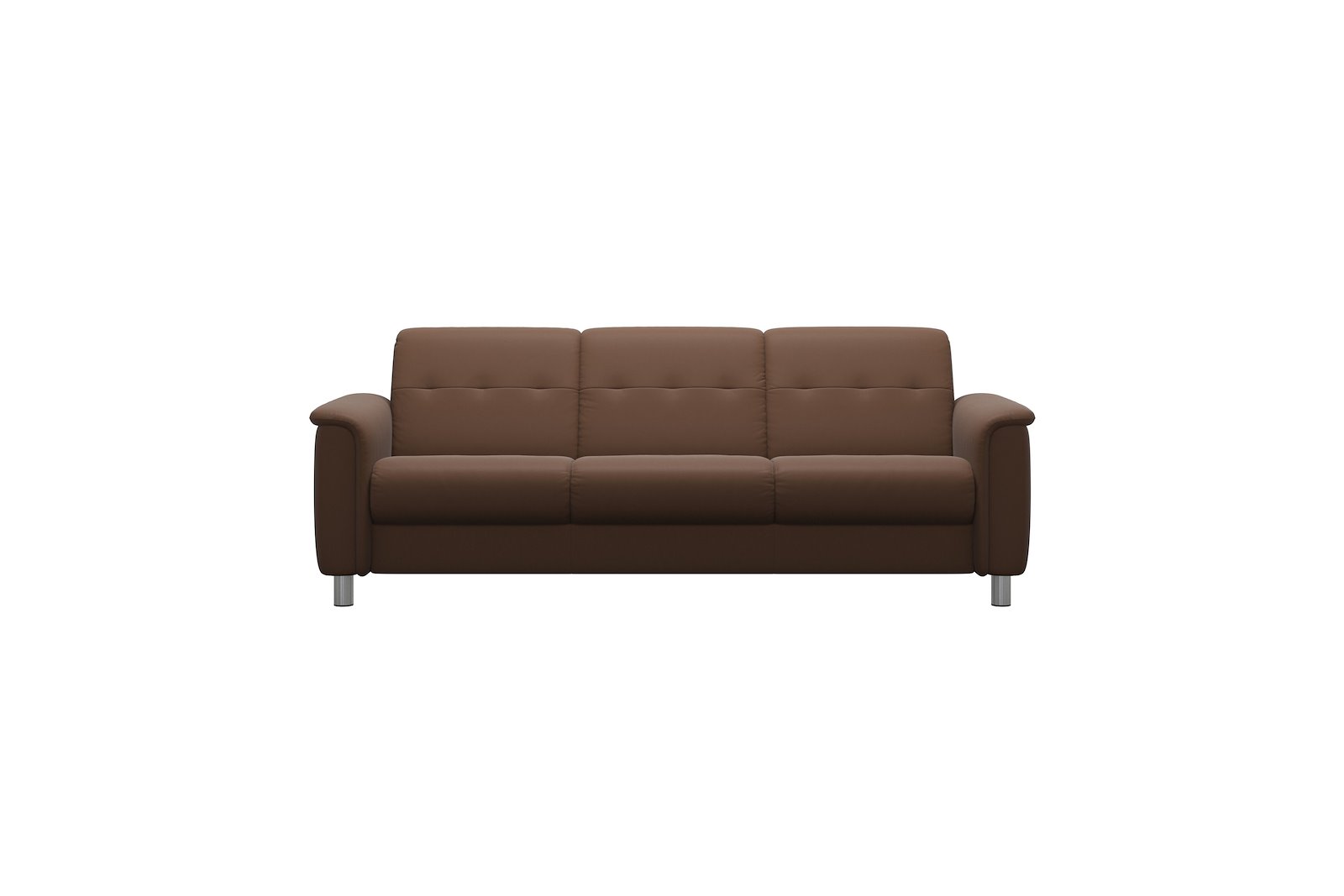 Flora 3-seter sofa Batick Warm Brown - 11cm runde stålben 8: 4,2cm