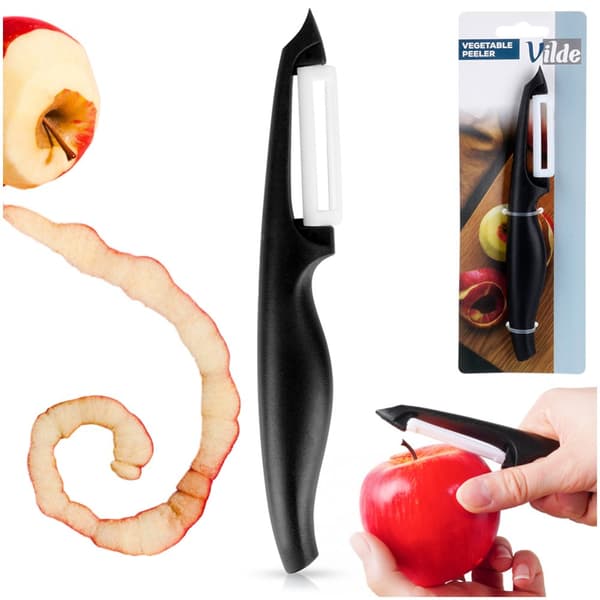 Keramisk frukt- og grønnsaksskreller vertikal 19 cm