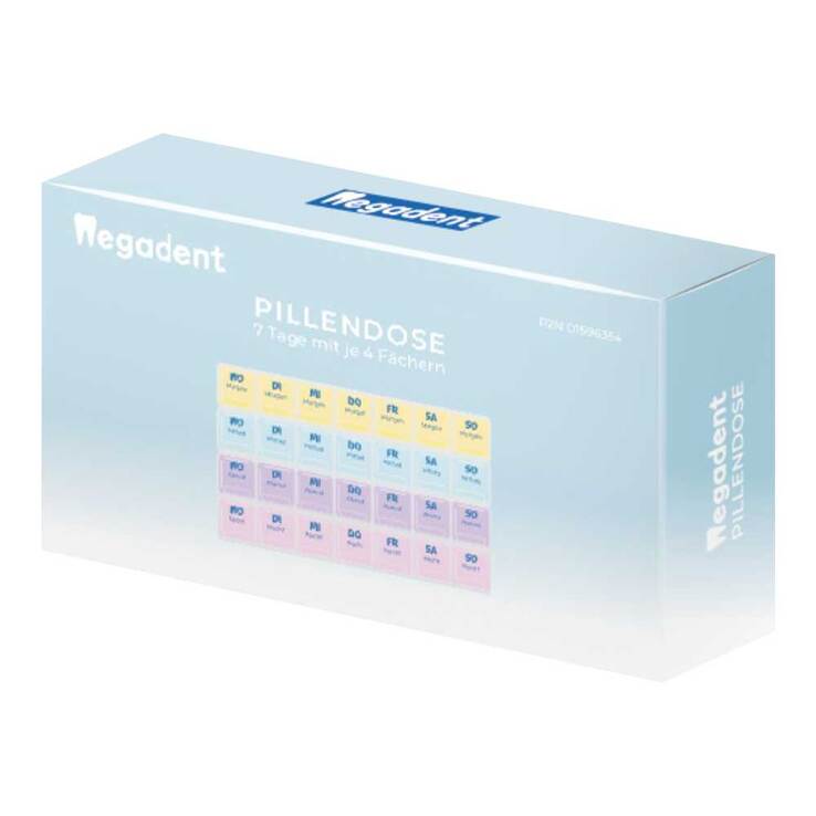 Pillendose 7 Tage + 4 Fächer je Tag Kunststoff, 1 St