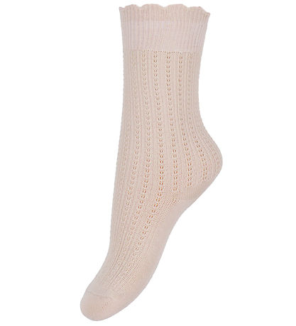 MP Socken - Inger - Cherry Blossom m. Lochmuster