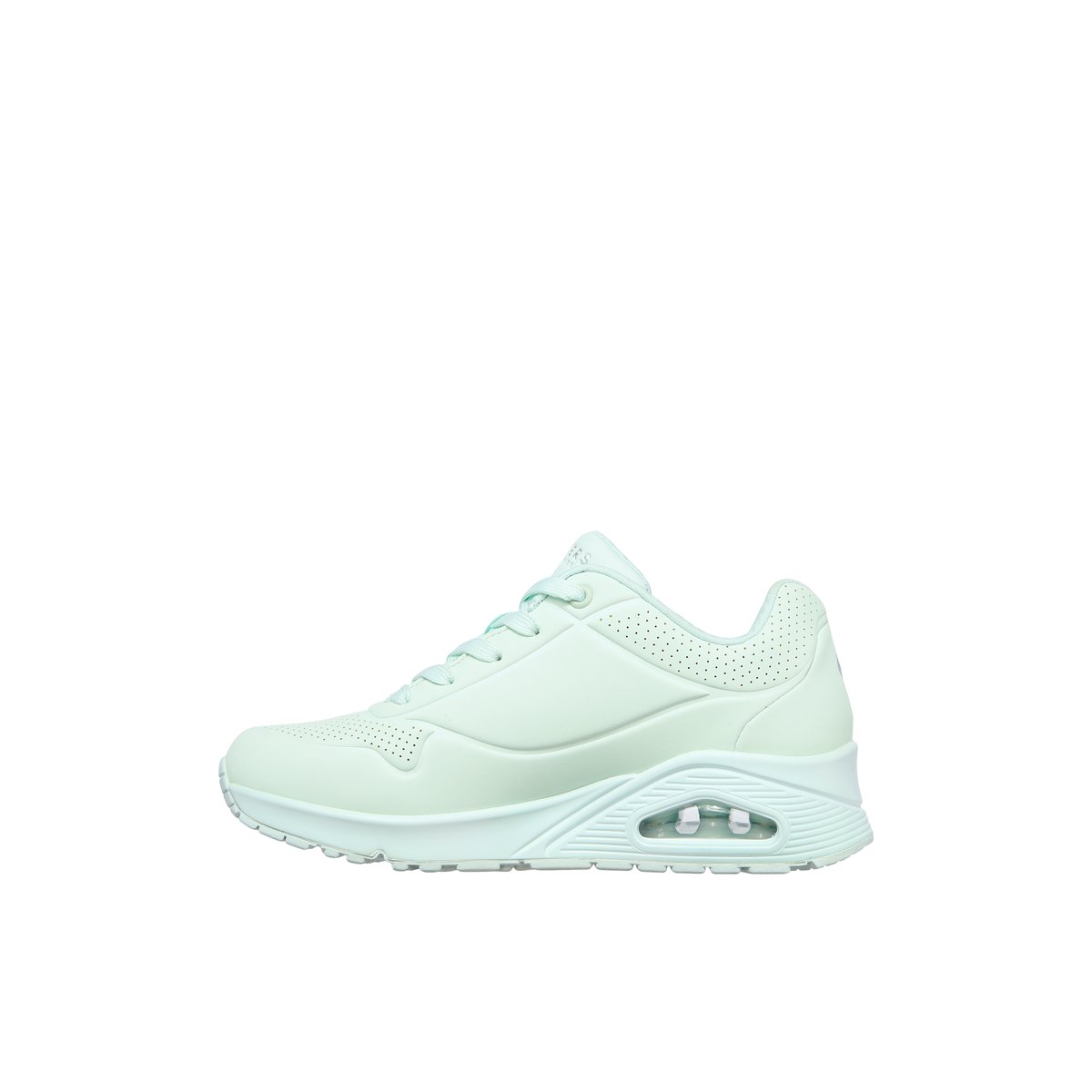 2X les points-Uno_soa-l-Baskets - Talon plat - Vert Clair