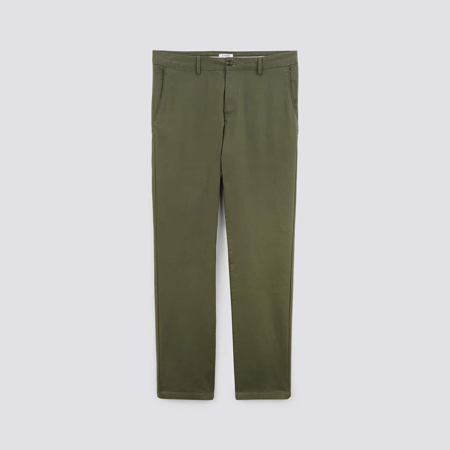Pantalon chino regular 'le parfait by JULES' Vert kaki