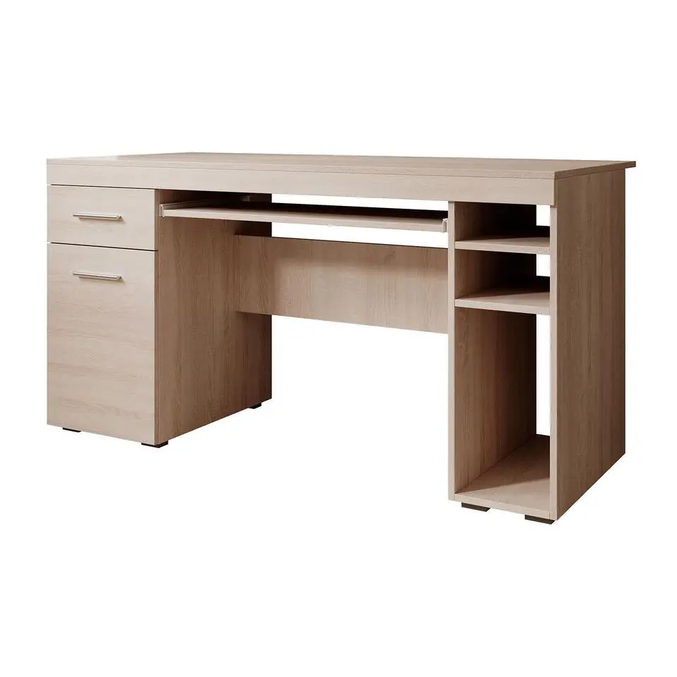 Meubella - Bureau Acta - Eiken - 145 cm