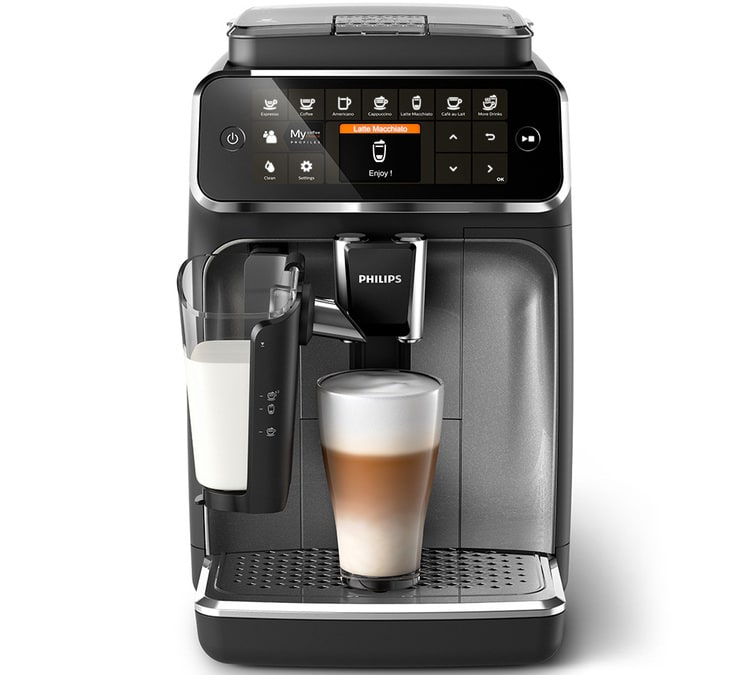 PHILIPS Série 4300 EP4346/70 LatteGo Garantie 3 ans Coloris:Argent