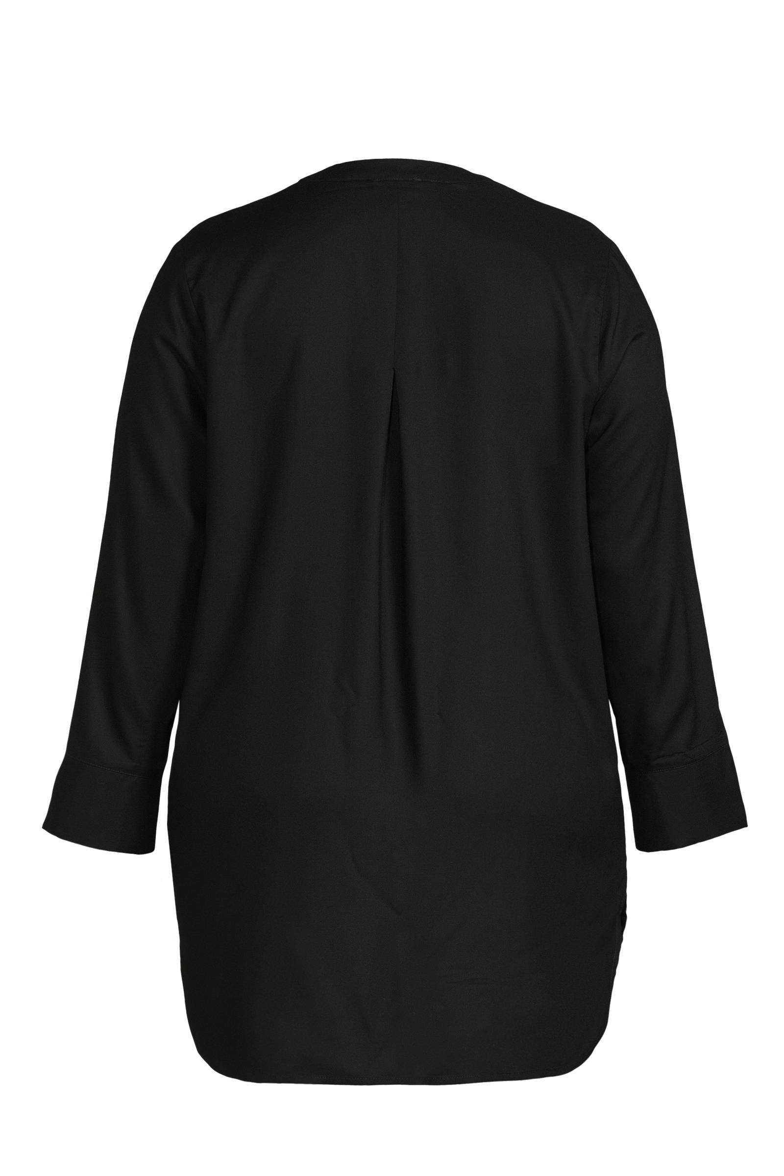 GREAT LOOKS lange blouse zwart