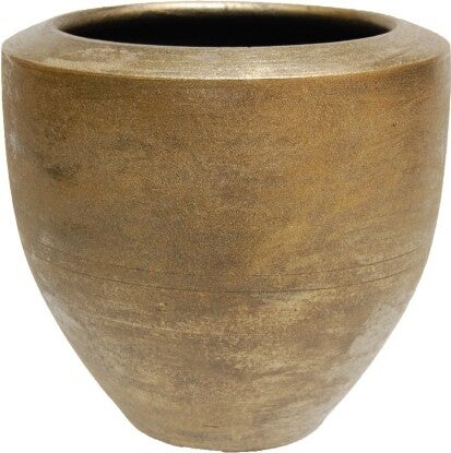 HS bloempot Kos goud D 15 H 13 cm