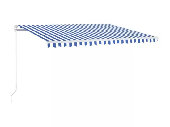 Auventanuel rétractable 450x350 Bleu et blanc