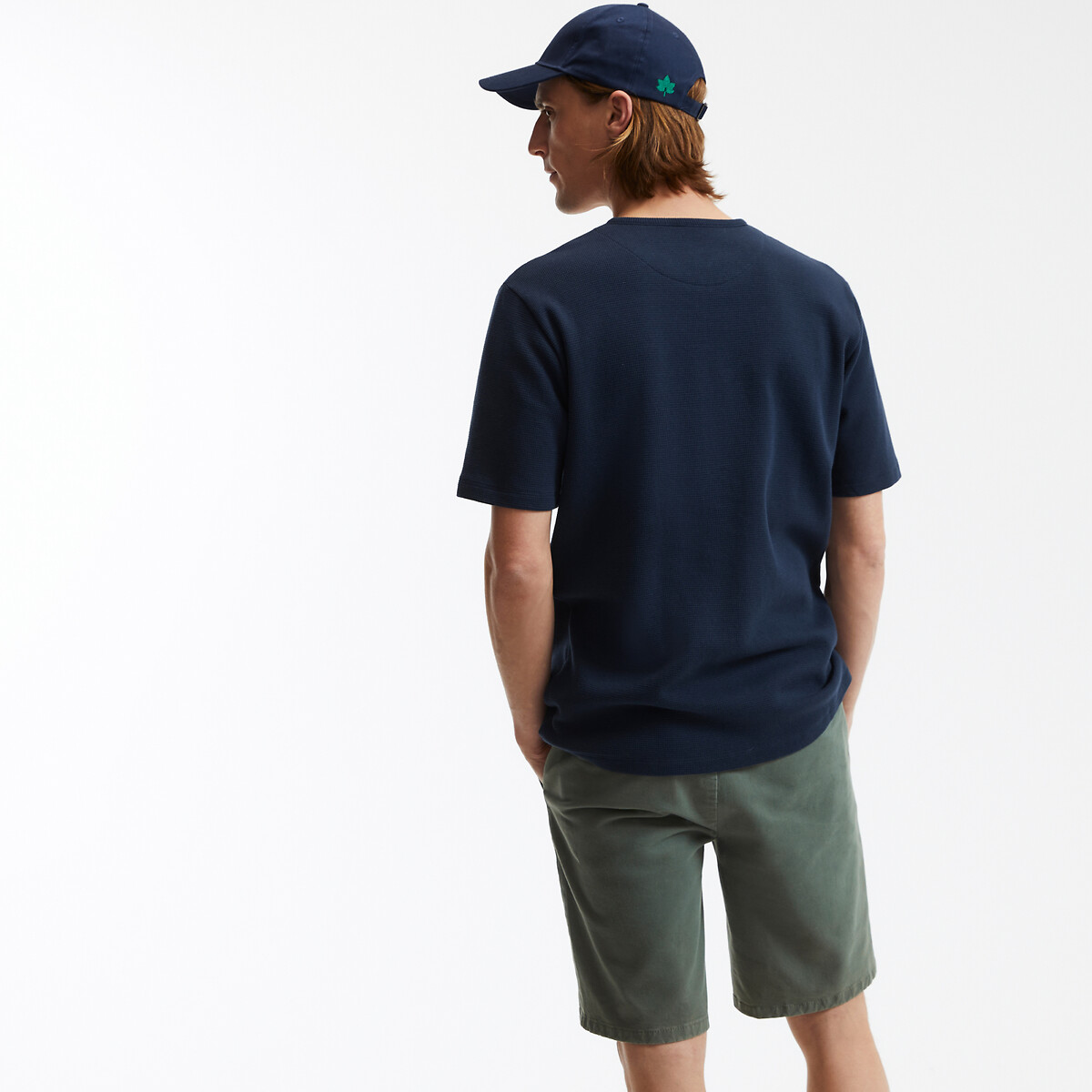 COLEÇÃO LA REDOUTE<br>Camiseta com gola túnica e mangas curtas