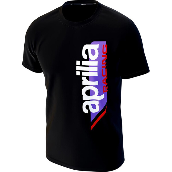 Ixon - T-shirt Aprilia 24 N°2 Noir / Blanc / Violet