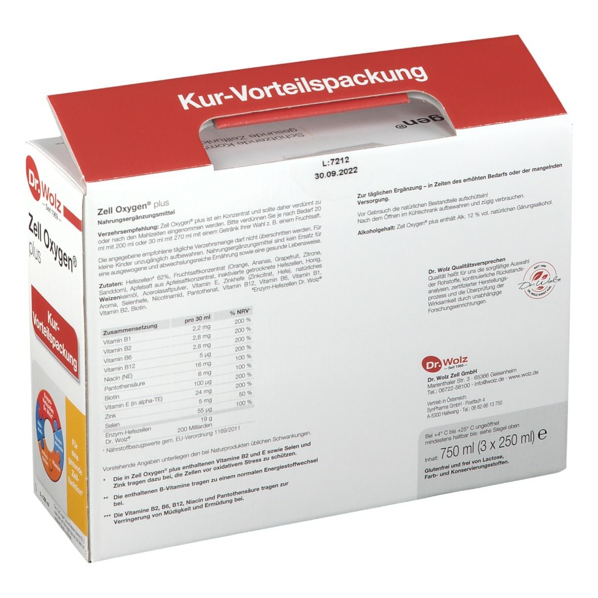 Zell Oxygen® plus Kur flüssig