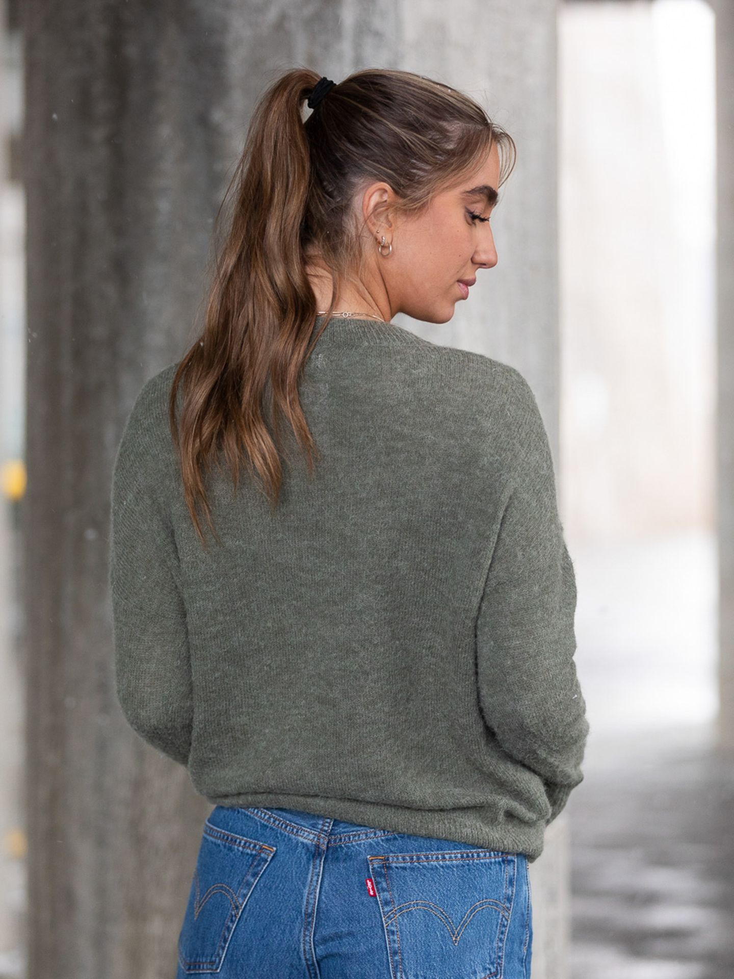 Femme Mohair O-Neck Pullover