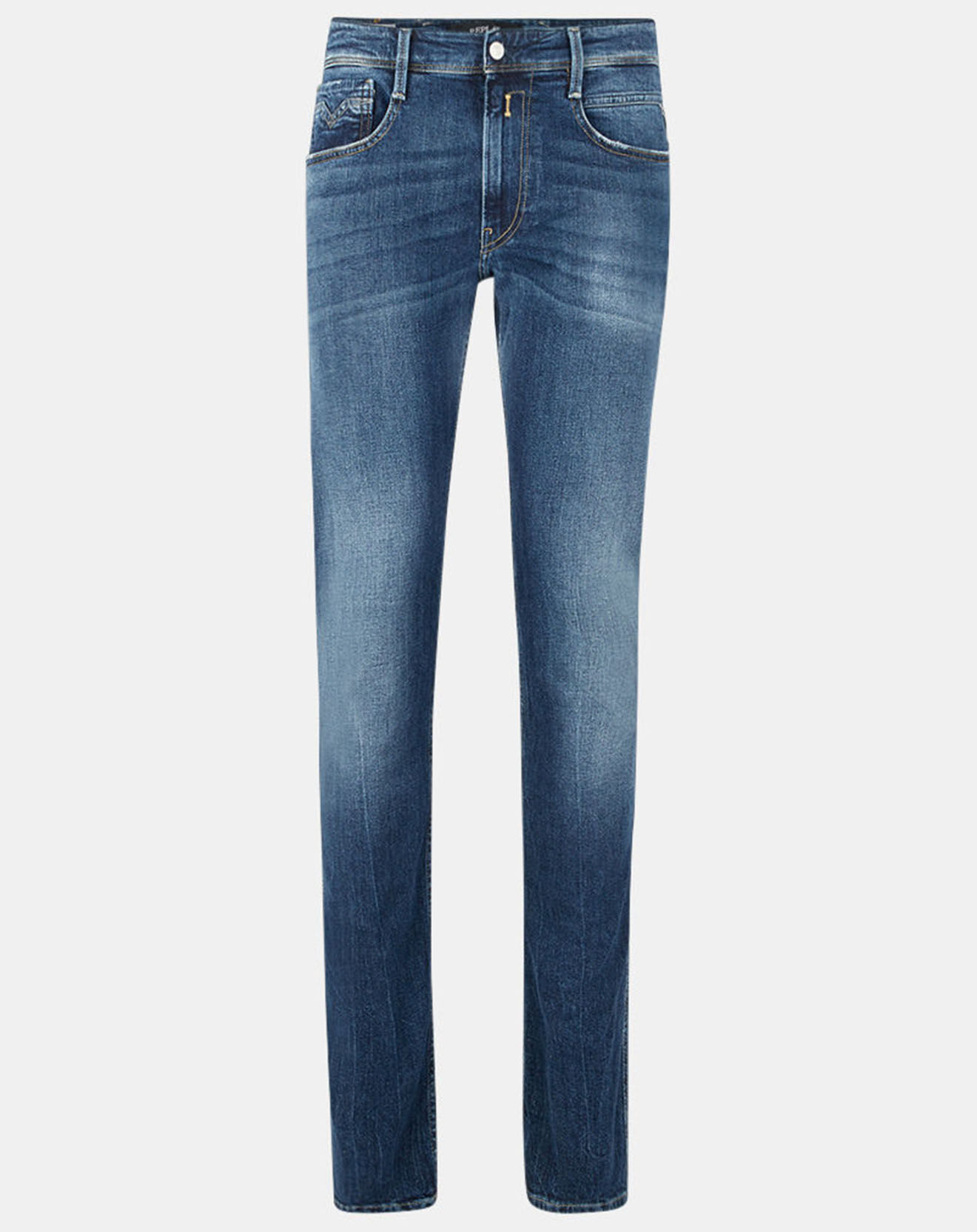 Replay Jean Slim en Coton Bio 573 Pck Anbass bleu moyen