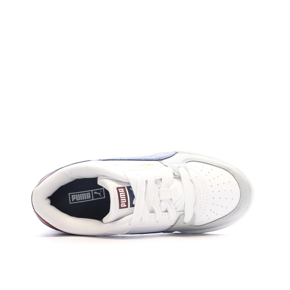Puma Baskets Blanches/Bleu Garçon Puma Block