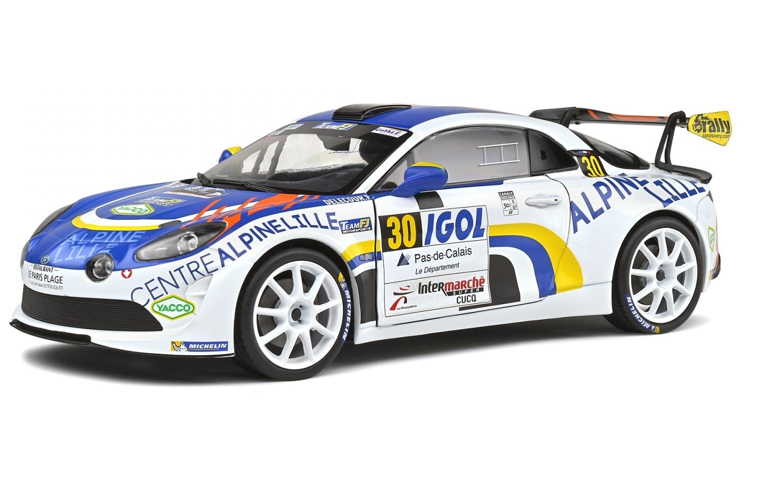 Rally Alpine A110 R-GT Weiss #30 1:18Alpine A110 R-GT Rallywagen Sammlermodell