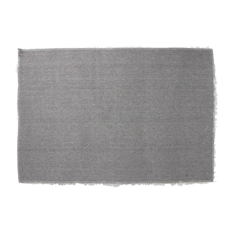 Vloerkleed hoogpolig - wit - 60x90 cm