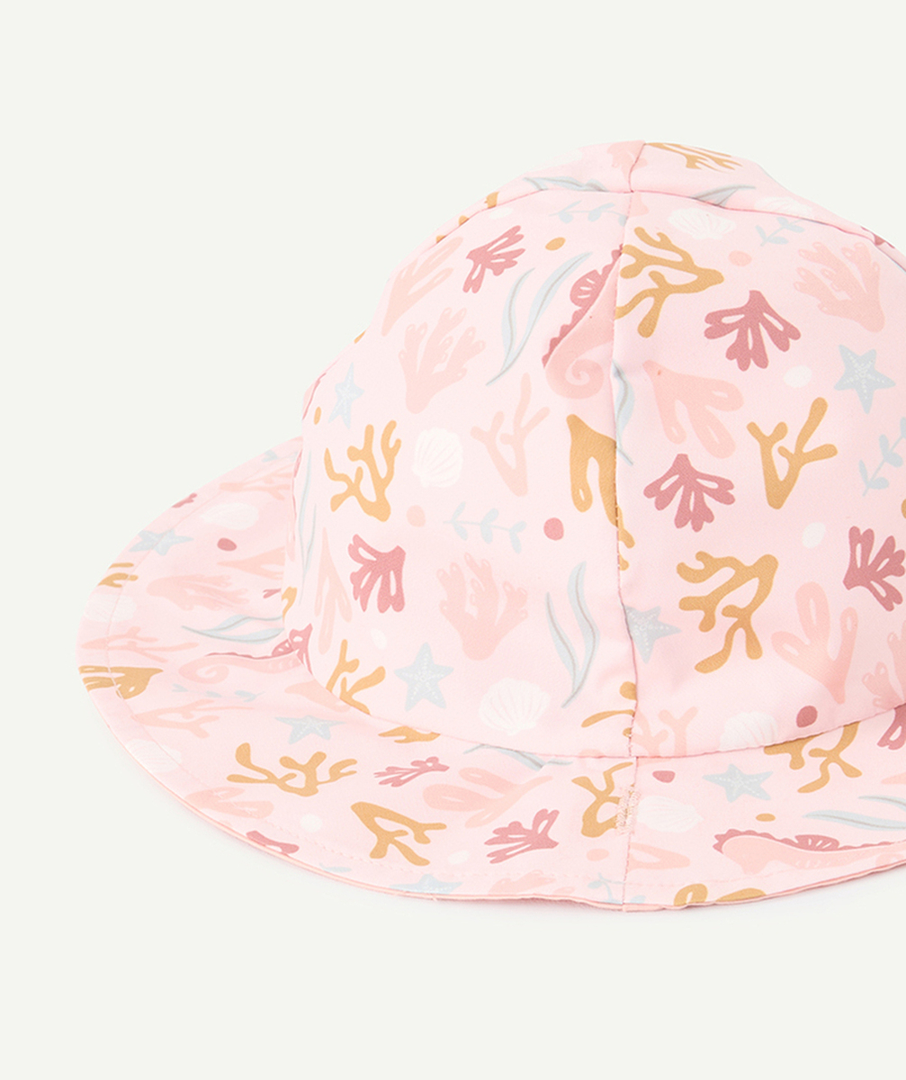 LITTLE DUTCHchapeau réversible bébé fille rose et imprimé à fleurs