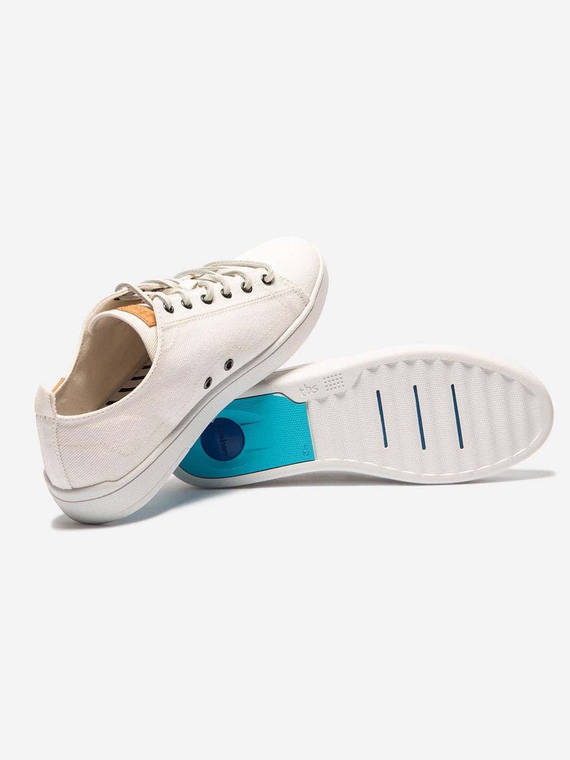 Baskets Homme Confort Purefoam® Toile Blanche