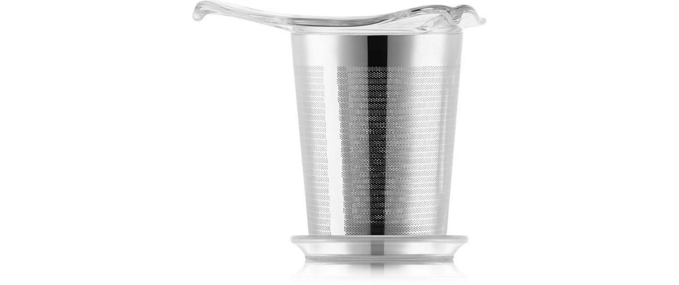 Teesieb mit Deckel Yo-Yo TransparentEdelstahlsieb