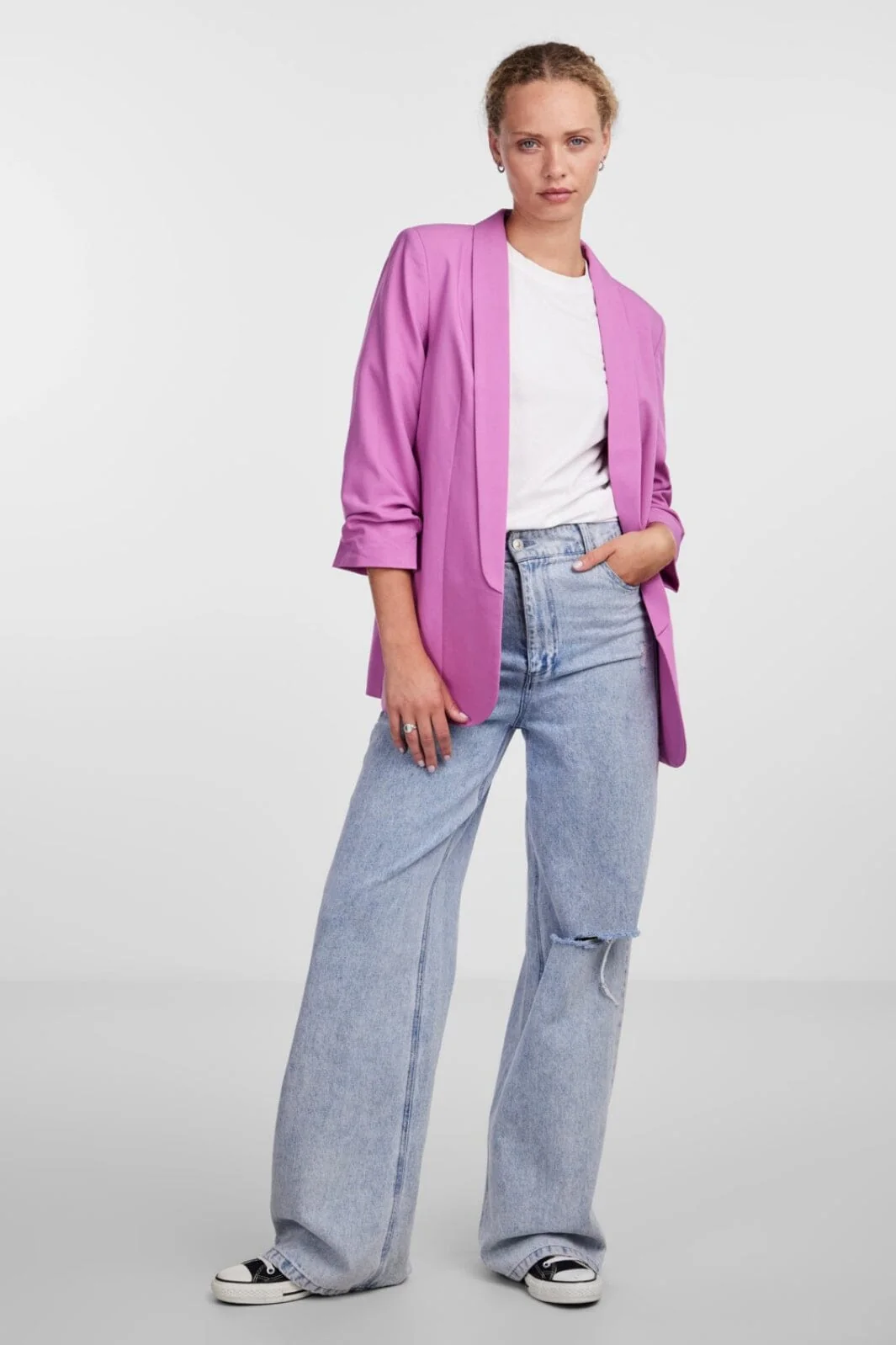 Pieces Pcboss 3/4 Blazer 4251275 radiant orchid