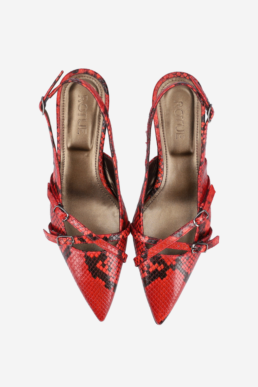 Dumb love leather slingbacks
