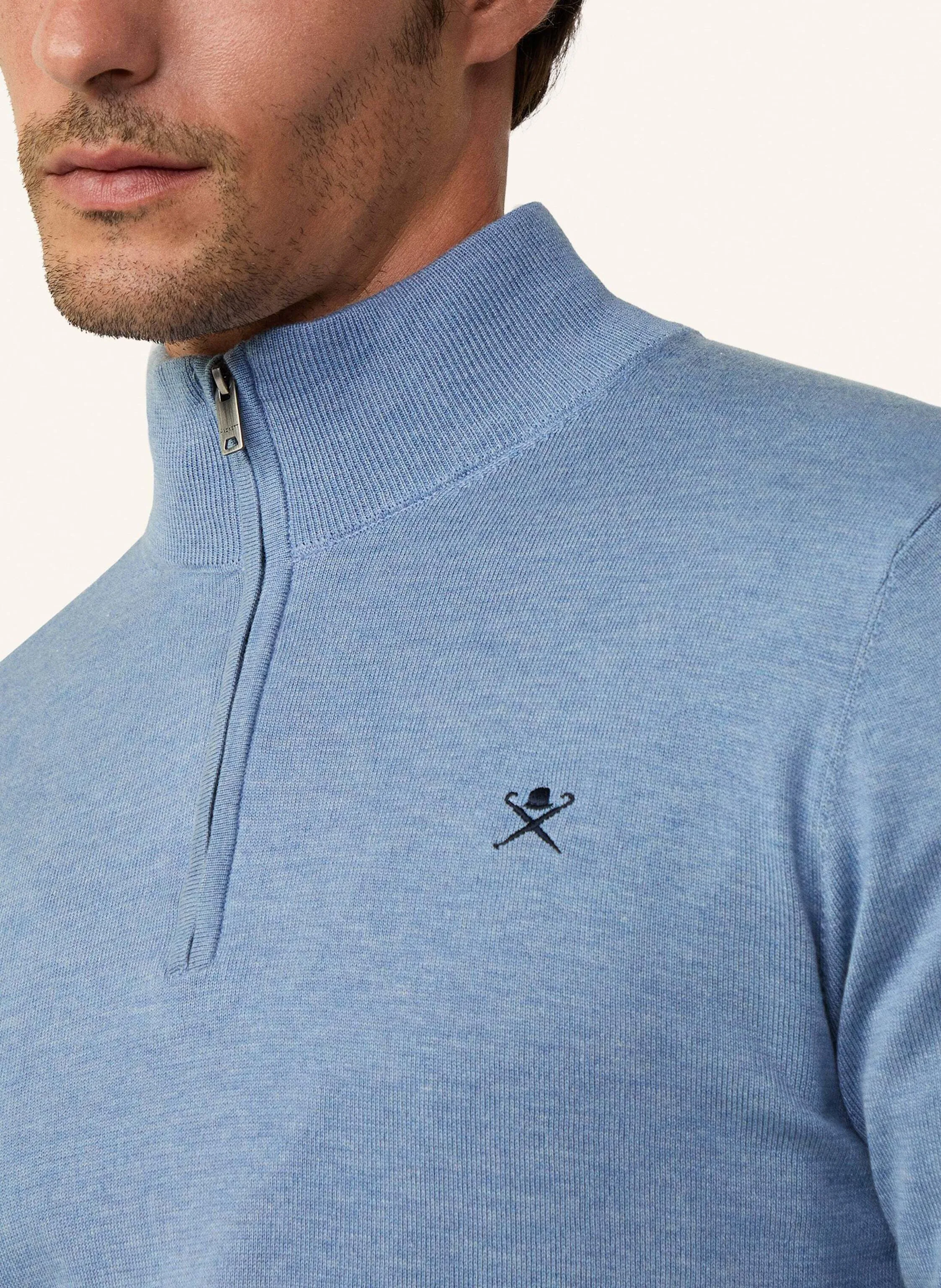 HACKETT LONDON Pullover COTTON SILK HZIP