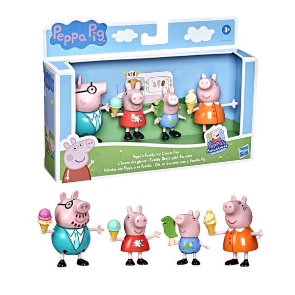 4 figurines Peppa à l'aventure